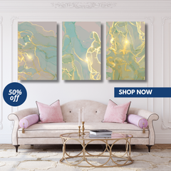 Marble Abstract Canvas Wall Decor Prints for Contemporary Homes