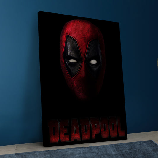 Deadpool Face Canvas Wall Art