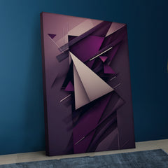 Purple Tri Abstract Art
