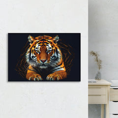 Focused Tiger Canvas Wall Art