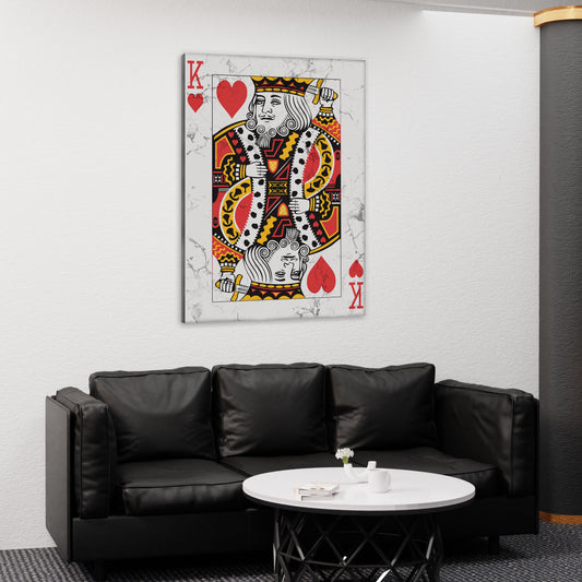 King of Red Canvas Wall Art