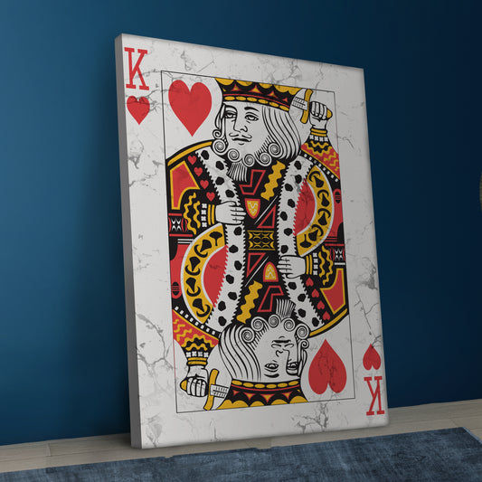 King of Red Canvas Wall Art