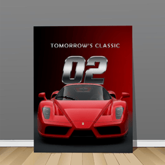 Ferrari Enzo Red Canvas Wall Art – Classic Supercar Wall Decor
