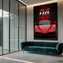 Ferrari Enzo Red Supercar Canvas Wall Art – Iconic Italian Automotive Décor