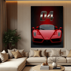 Ferrari Enzo Red Supercar Canvas Wall Art – Iconic Italian Automotive Décor