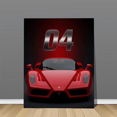 Ferrari Enzo Red Supercar Canvas Wall Art – Iconic Italian Automotive Décor