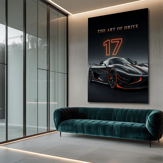 Koenigsegg Agera RS Black Hypercar Canvas Wall Art – Exclusive Luxury Décor
