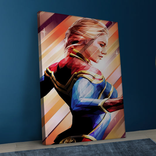 Captain Marvel Canvas Wall Art