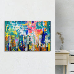 Color Paint Canvas Abstract Art