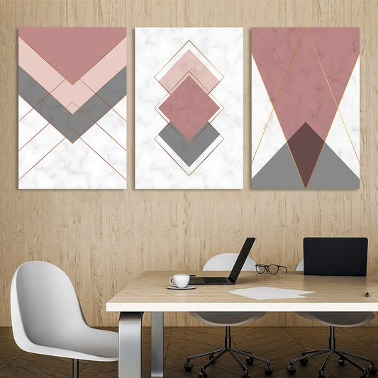 Geometric Op Art Canvas Wall Art Prints