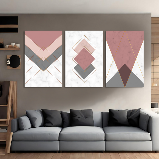 Geometric Op Art Canvas Wall Art Prints