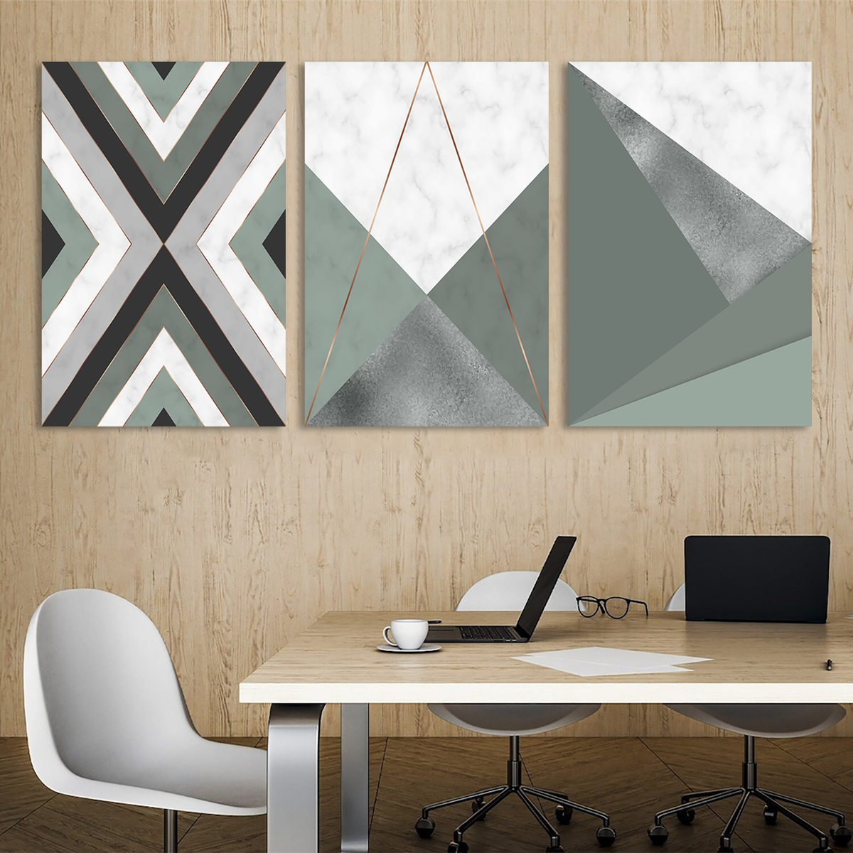 Geometric Composition Canvas Wall Art Prints