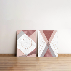 Geometric Waves Canvas Wall Art Prints