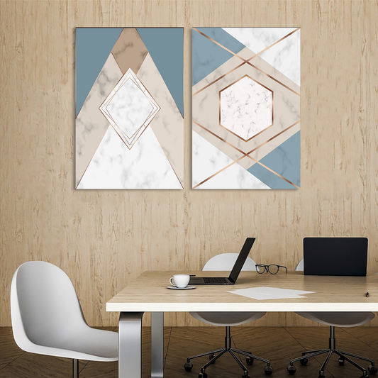 Geometric Aura Canvas Wall Art Prints