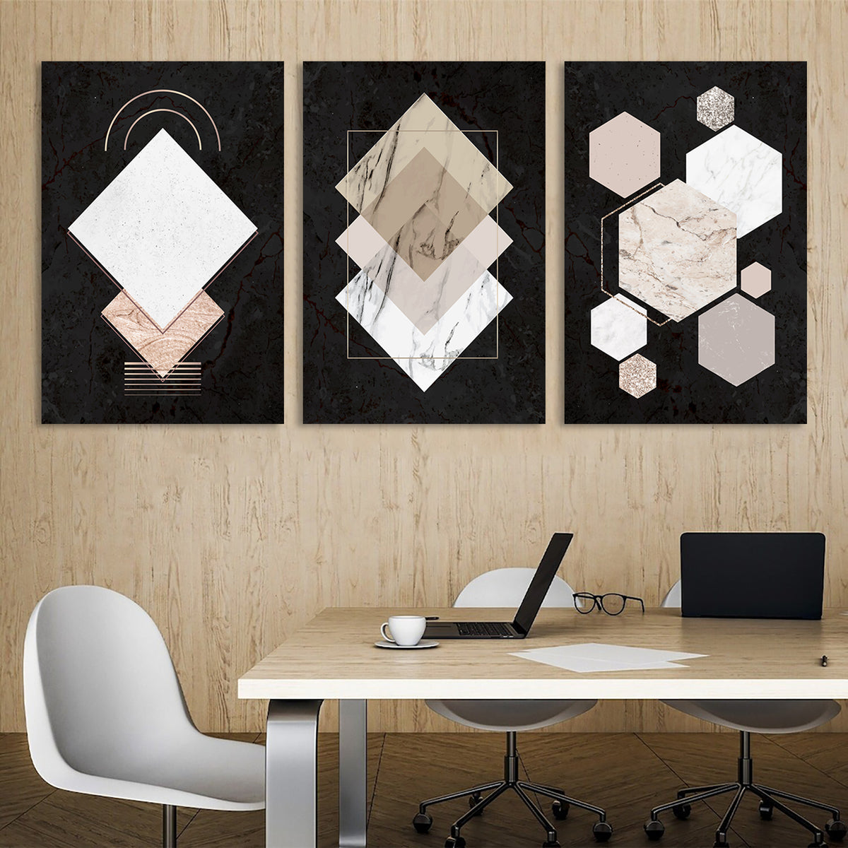 Geometric Networks Canvas Wall Art Prints