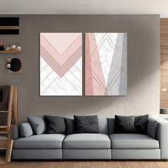 Geometric Reflections Canvas Wall Art Prints