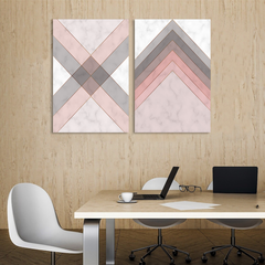 Geometric Dimension Canvas Wall Art Prints