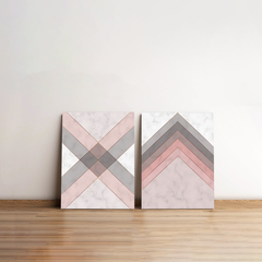 Geometric Dimension Canvas Wall Art Prints