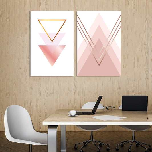 Geometric Elegance Canvas Wall Art Prints