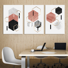 Geometric Structures Canvas Wall Art Prints