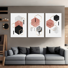 Geometric Structures Canvas Wall Art Prints