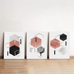 Geometric Structures Canvas Wall Art Prints