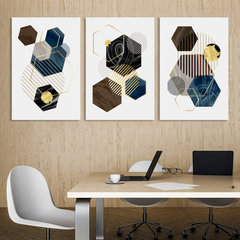 Geometric Intersections Canvas Wall Art Prints