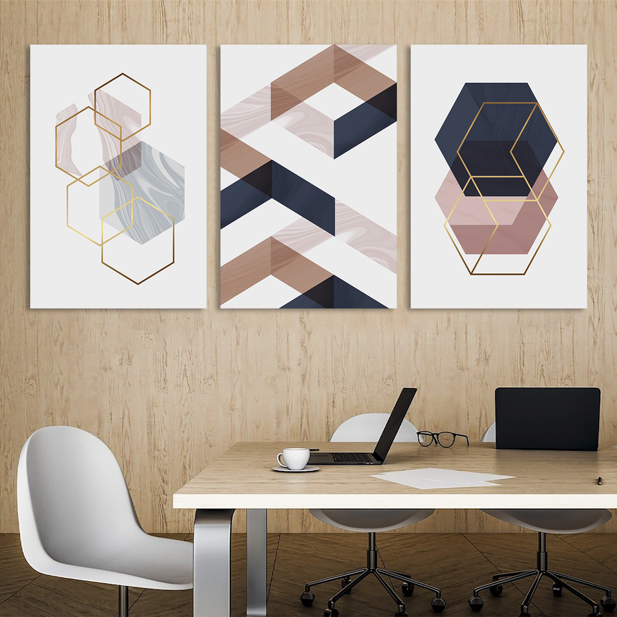 Geometric Marvels Canvas Wall Art Prints