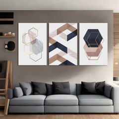 Geometric Marvels Canvas Wall Art Prints