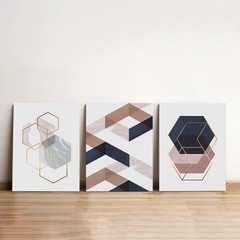 Geometric Marvels Canvas Wall Art Prints