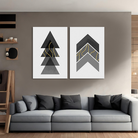 Geometric Brilliance Canvas Wall Art Prints