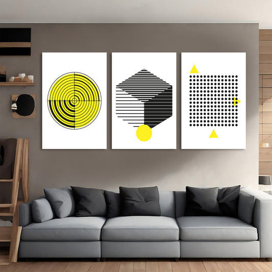 Geometric Waves Canvas Wall Art Prints