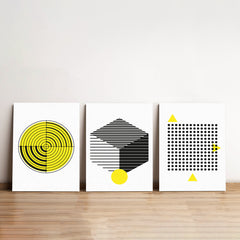 Geometric Waves Canvas Wall Art Prints