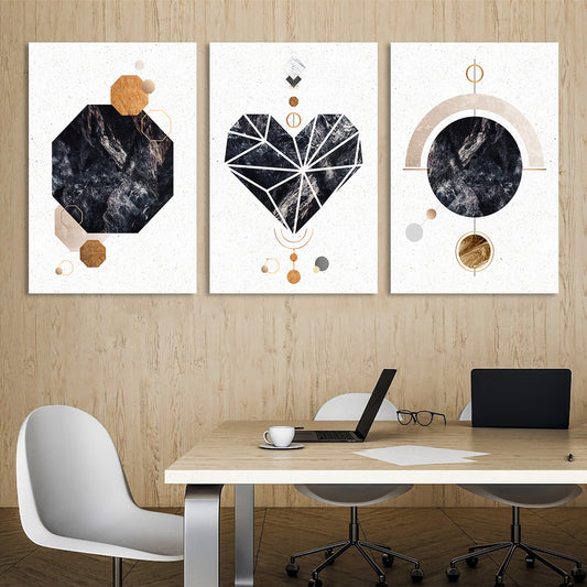 Geometric Dynamics Canvas Wall Art Prints