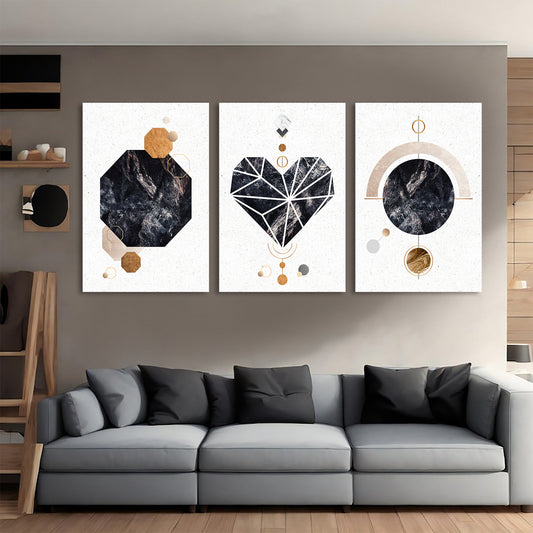 Geometric Dynamics Canvas Wall Art Prints