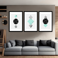 Geometric Pop Art Canvas Wall Art Prints