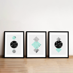 Geometric Pop Art Canvas Wall Art Prints