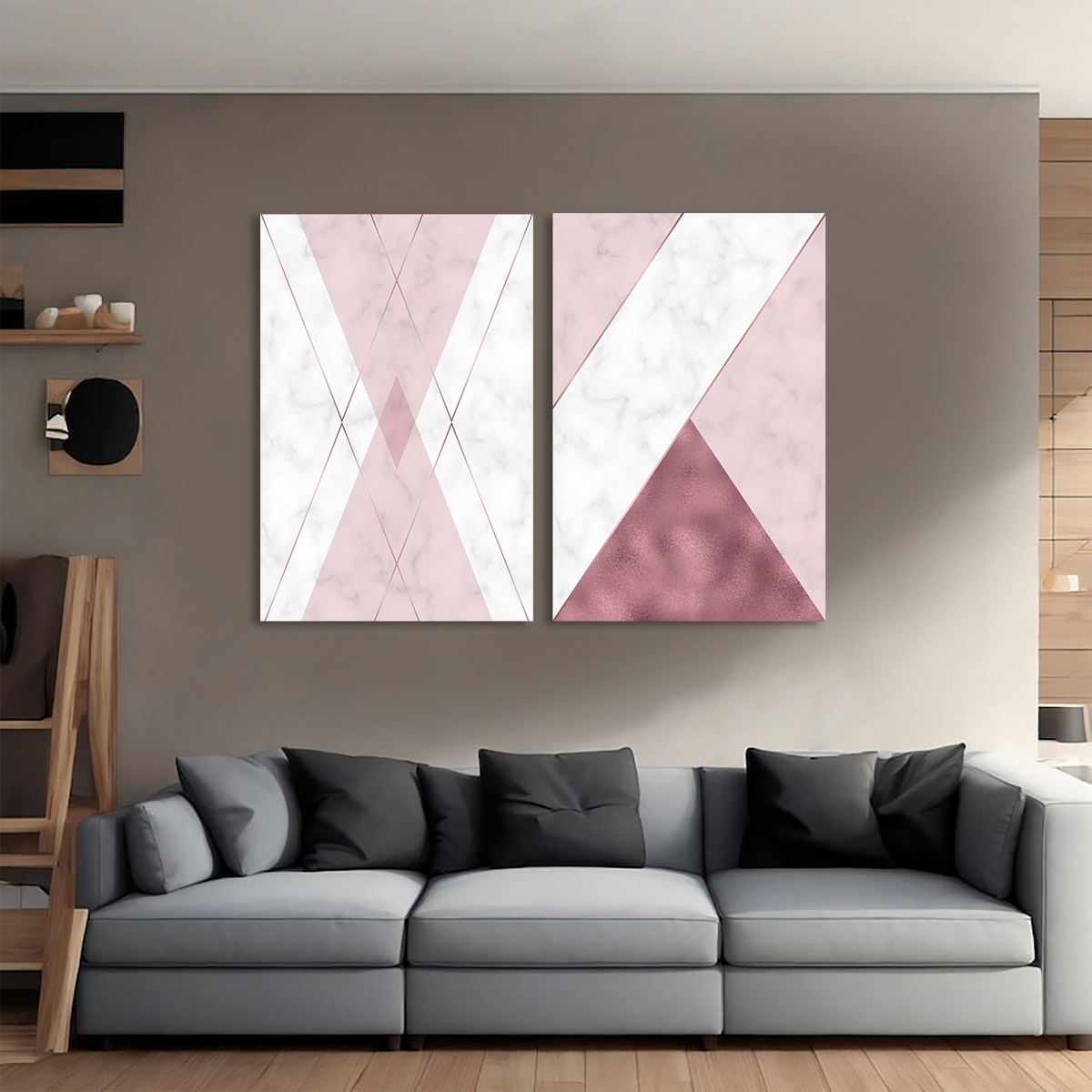 Geometric Illusions Canvas Wall Art Print