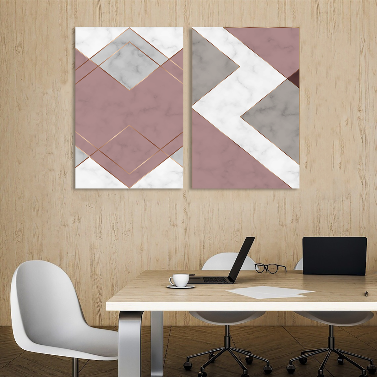 Hexagonal Patterns Canvas Wall Art Prints