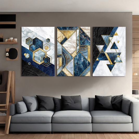 Cubist Geometry Canvas Wall Art Prints