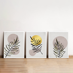 Sophisticated Floral Minimalist Canvas Wall Art Prints