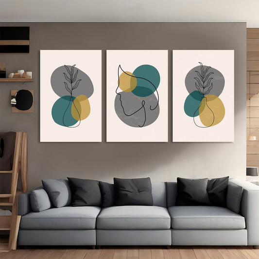 Graceful Floral Minimalist Canvas Wall Art Prints