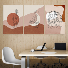 Abstract Floral Minimalist Canvas Wall Art Prints