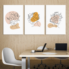 Chic Floral Minimalist Canvas Wall Art Prints