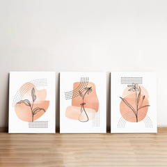 Floral Harmony Minimalist Canvas Wall Art Prints