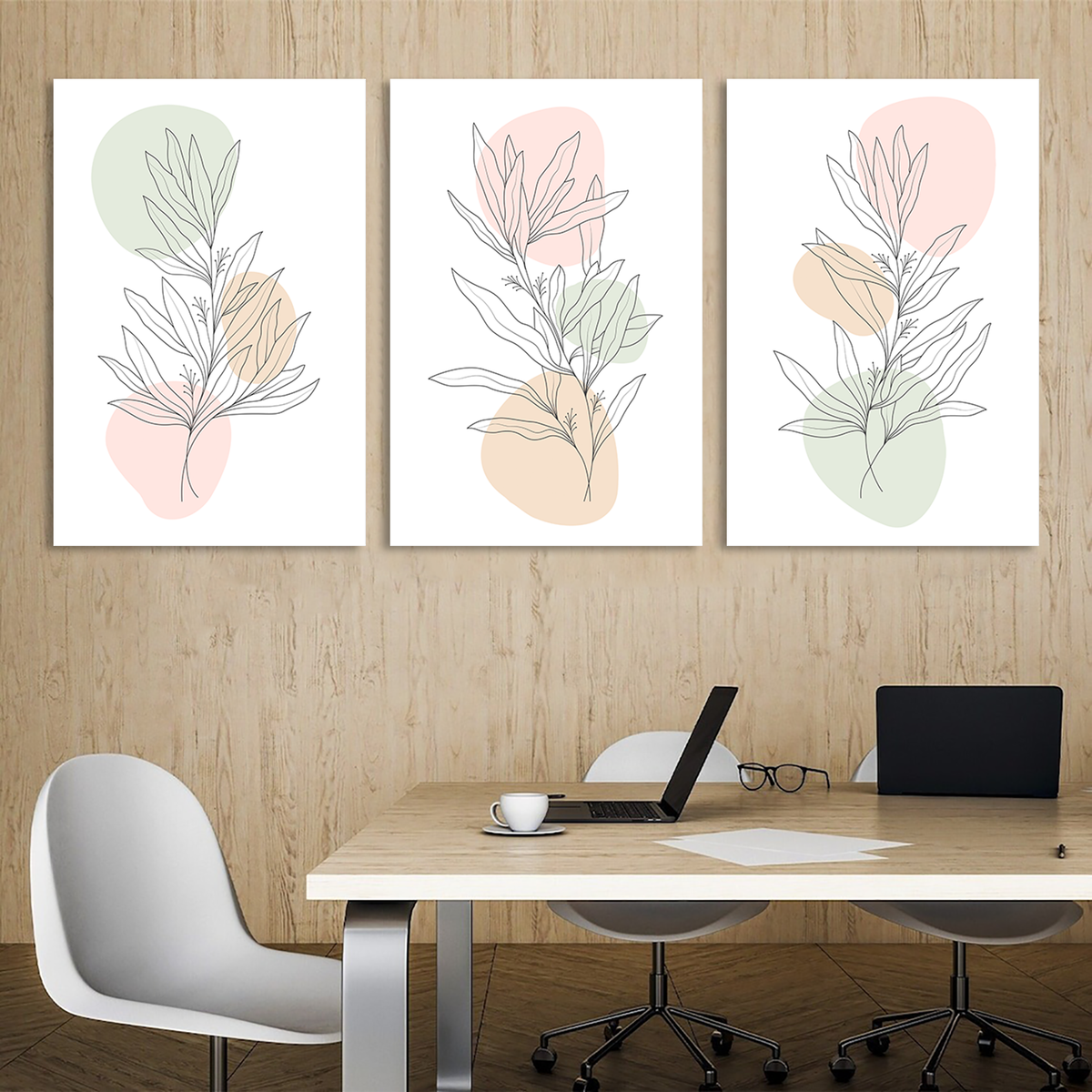 Fresh Floral Minimalist Canvas Wall Art Prints