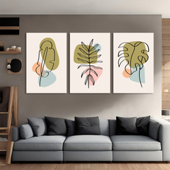 Minimalist Floral Minimalist Canvas Wall Art Prints