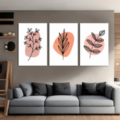 Botanical Floral Minimalist Canvas Wall Art Prints