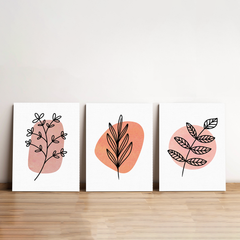 Botanical Floral Minimalist Canvas Wall Art Prints