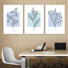 Floral Elegance Minimalist Canvas Wall Art Prints